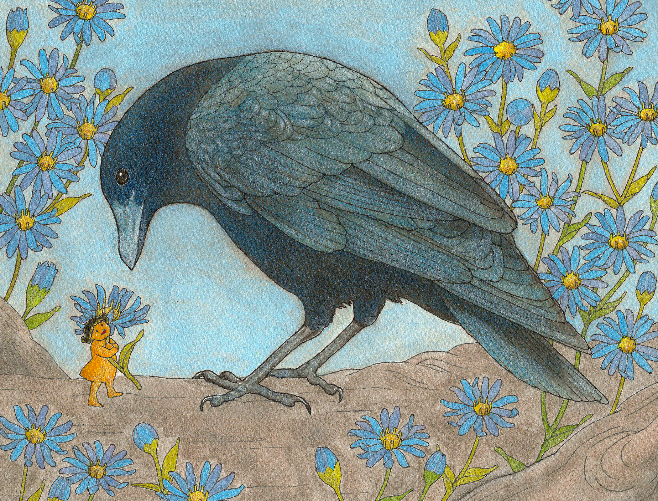 Crow and Aster Spirit